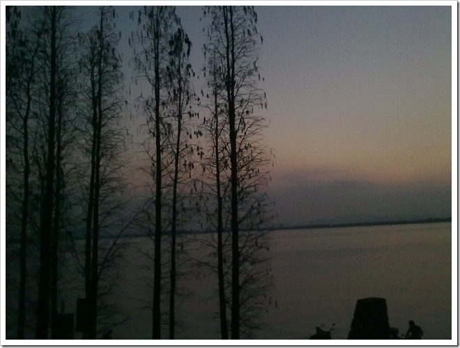 大涌西江夕阳